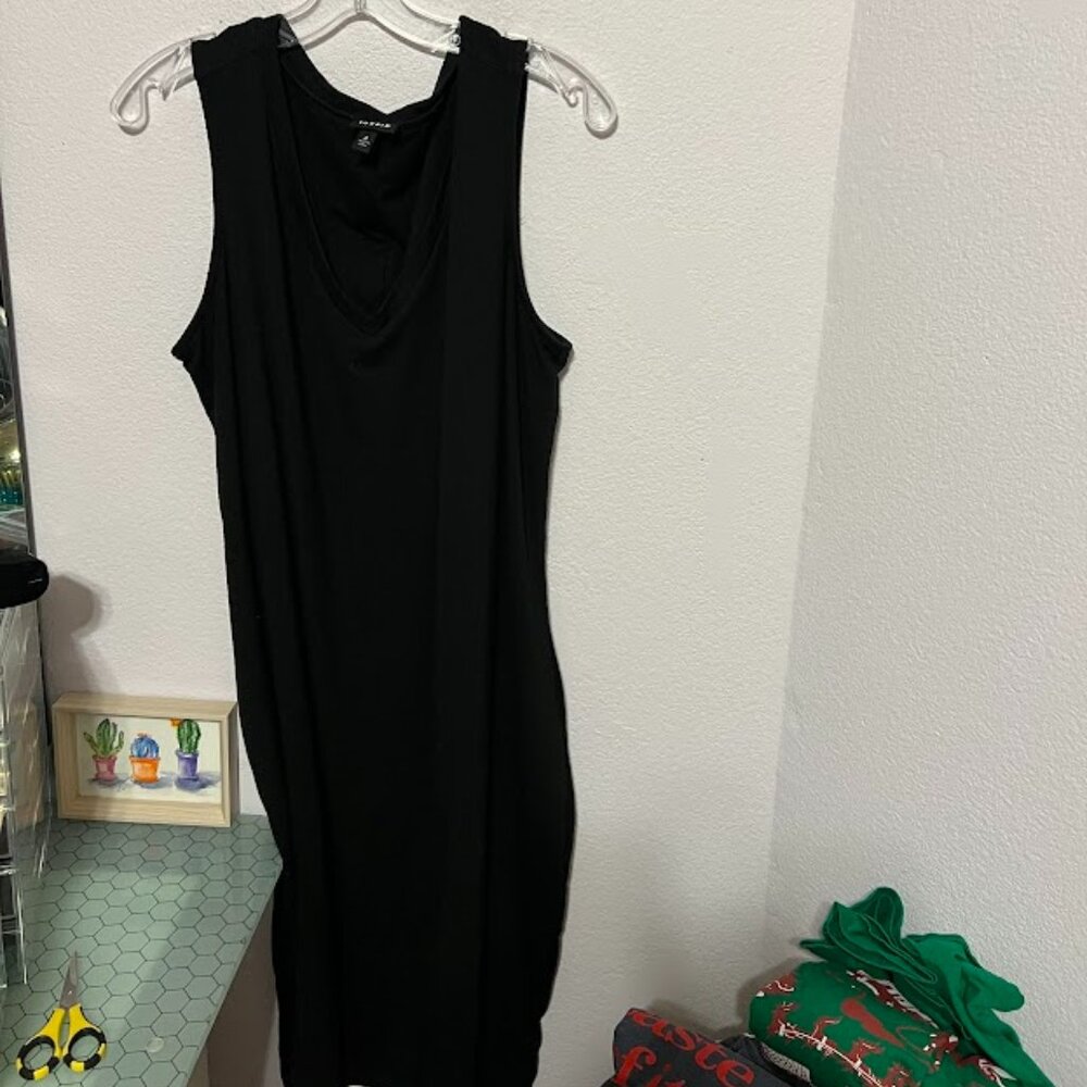Torrid little black V neck dress Size 2